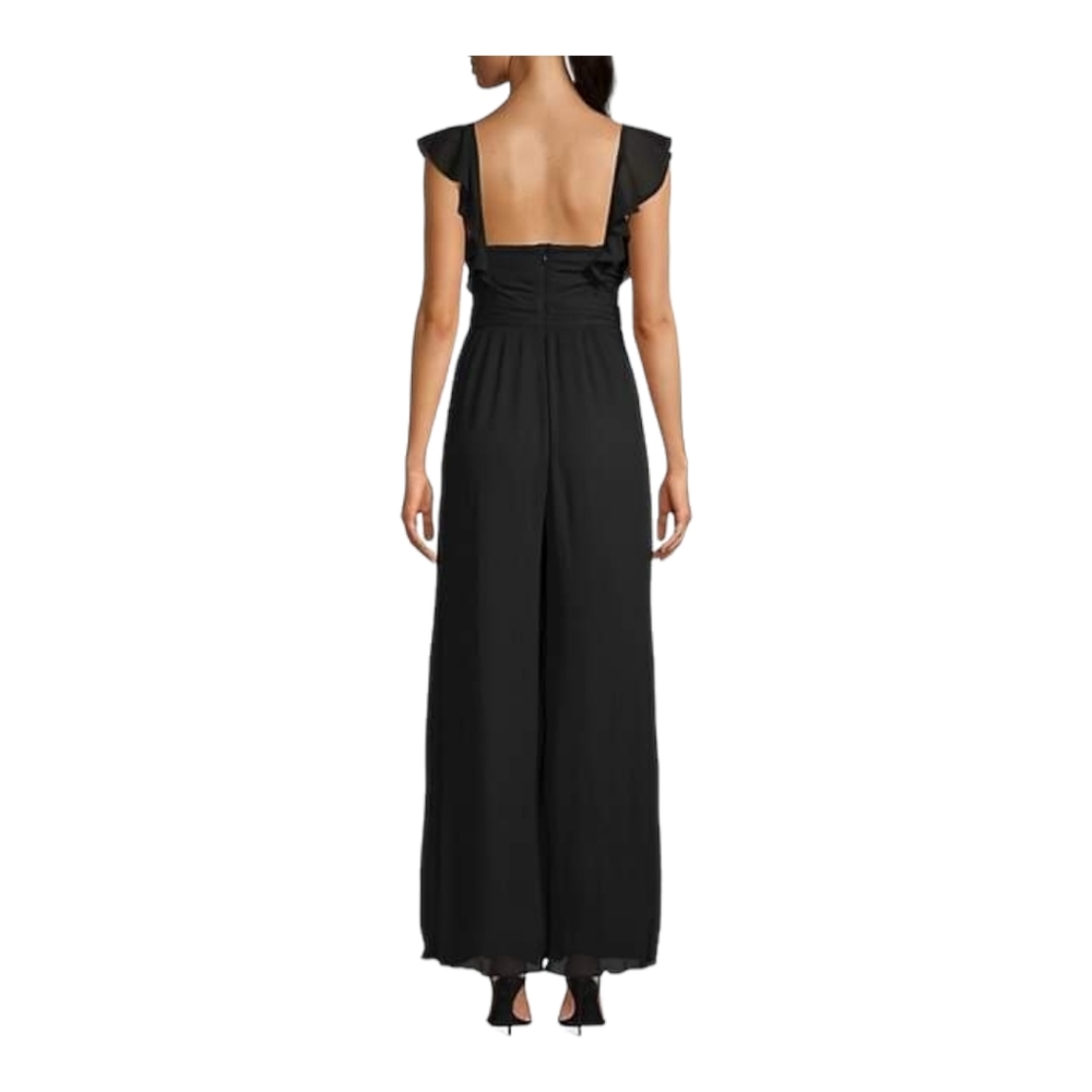 😍ASTR! Golden Hour Wide leg jumpsuit black size Small NWT - Picture 2 of 5